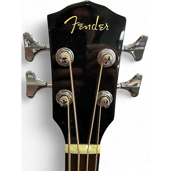 Used Fender CB-60SCE Black Acoustic Bass Guitar