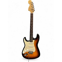 Used Squier Affinity Stratocaster Left Handed 3 Tone Sunburst Electric Guitar