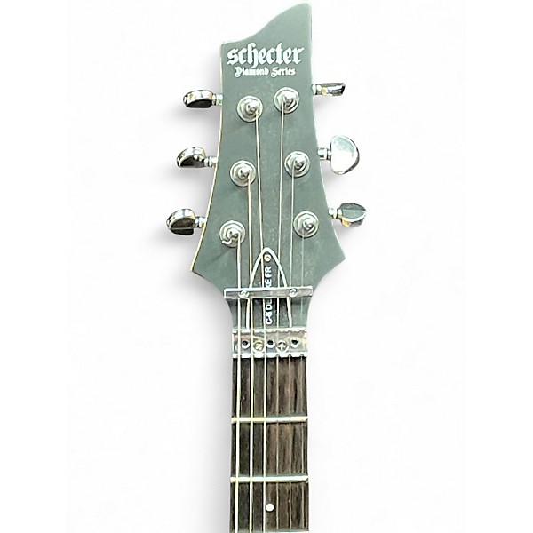 Used Schecter Guitar Research C6 DELUXE FR DIAMOND SERIES Black Solid Body Electric Guitar
