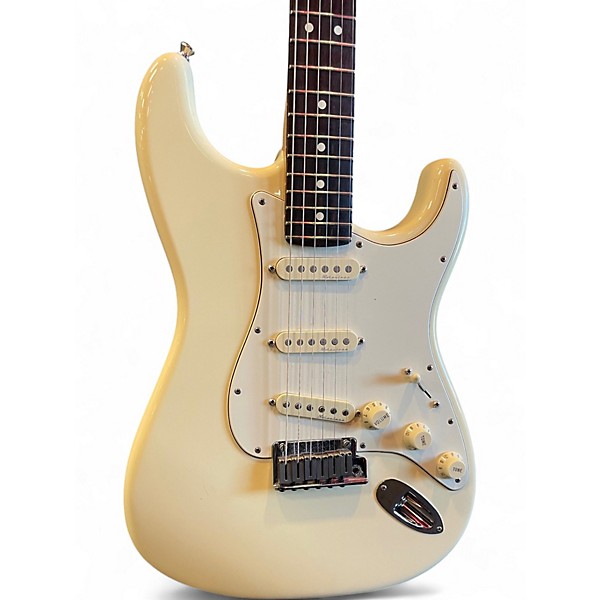 Used 2018 Fender Artist Series Jeff Beck Stratocaster Olympic White Solid Body Electric Guitar