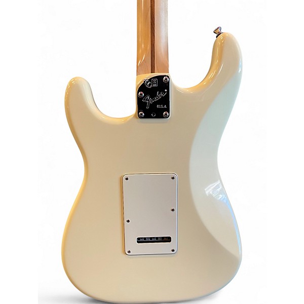 Used 2018 Fender Artist Series Jeff Beck Stratocaster Olympic White Solid Body Electric Guitar