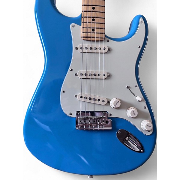 Used Fender American Deluxe Stratocaster HSS MIAMI BLUE Solid Body Electric Guitar