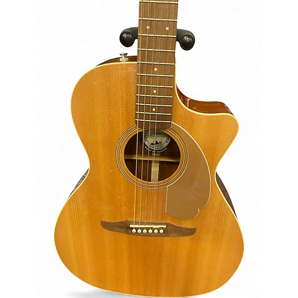 Used 2020 Fender Newporter Player Natural Acoustic Electric Guitar