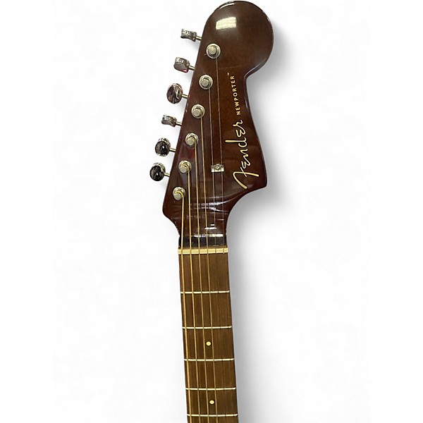 Used 2020 Fender Newporter Player Natural Acoustic Electric Guitar