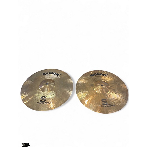 Used Wuhan 14in S Series 14" Hi Hat Pair Cymbal