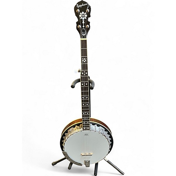 Used Epiphone mb200 banjo red brown Banjo