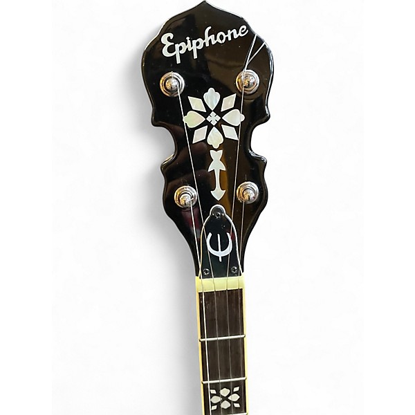 Used Epiphone mb200 banjo red brown Banjo