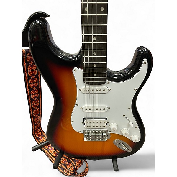 Used Donner standard Tobacco Sunburst Solid Body Electric Guitar