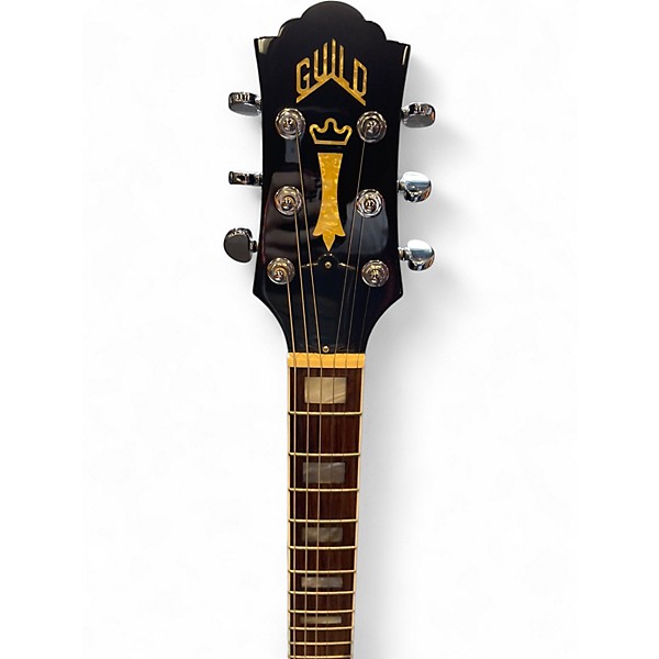 Vintage 1997 Guild Bluesbird Black Solid Body Electric Guitar