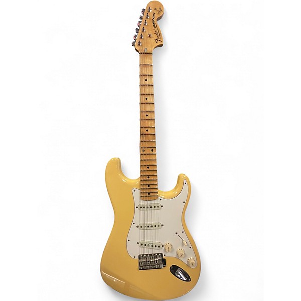 Used 2017 Fender Artist Series Yngwie Malmsteen Stratocaster Vintage White Solid Body Electric Guitar