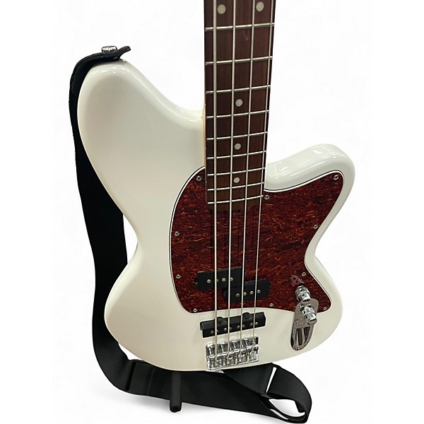 Used Ibanez tmb100 White Electric Bass Guitar