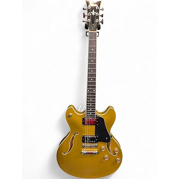 Used Schecter Guitar Research Corsair Gold Hollow Body Electric Guitar