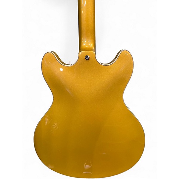 Used Schecter Guitar Research Corsair Gold Hollow Body Electric Guitar