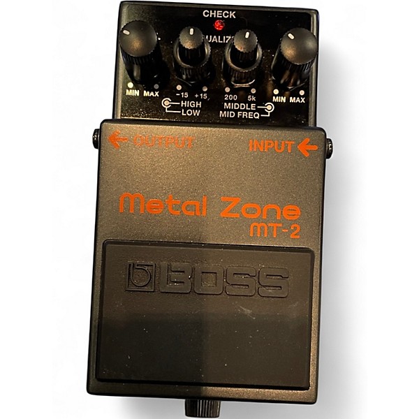 Used BOSS MT2 Metal Zone Distortion Effect Pedal