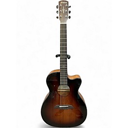 Used Alvarez AF66CE Artist Series OM Folk Shadowburst Acoustic Electric Guitar