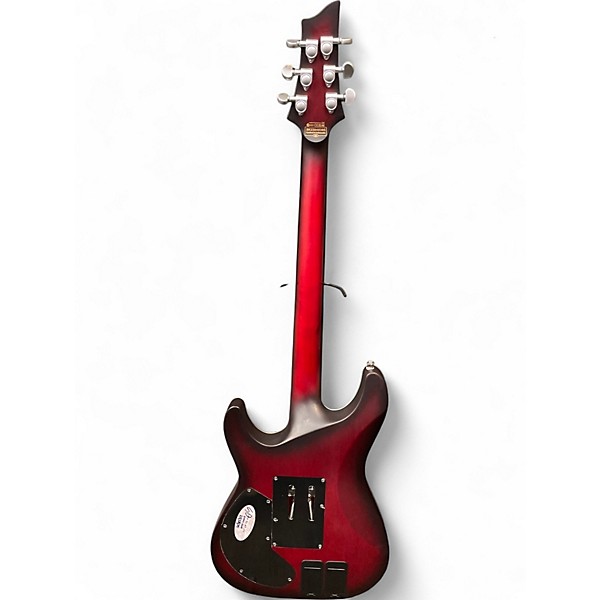 Used Schecter Guitar Research C1 PLATINUM FRS Trans Red Solid Body Electric Guitar