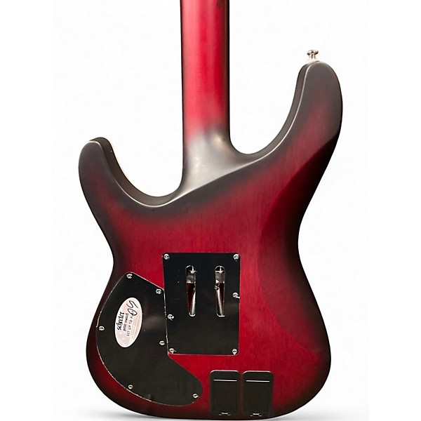 Used Schecter Guitar Research C1 PLATINUM FRS Trans Red Solid Body Electric Guitar