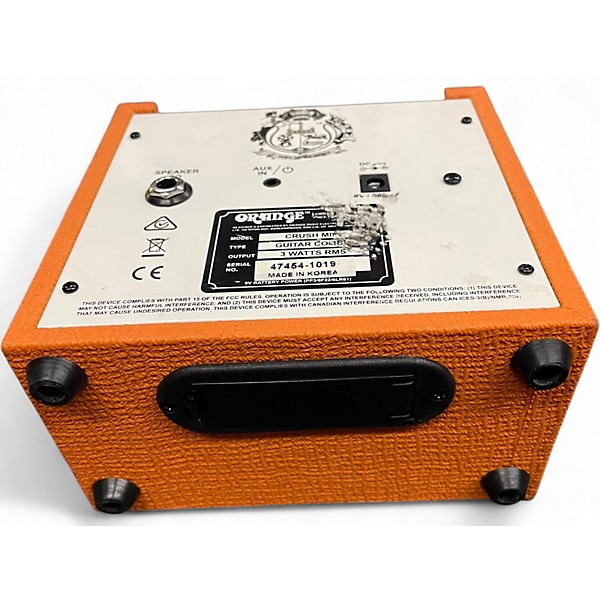 Used Orange Amplifiers Crush Mini Battery Powered Amp