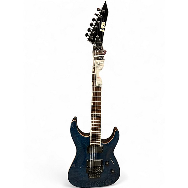 Used 2006 ESP LTD MH400 Blue Solid Body Electric Guitar