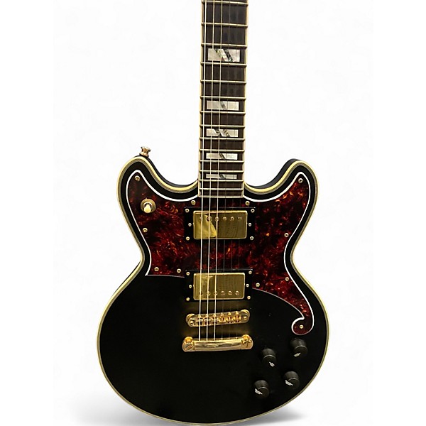 Used D'Angelico BRIGHTON DELUXE Black Solid Body Electric Guitar
