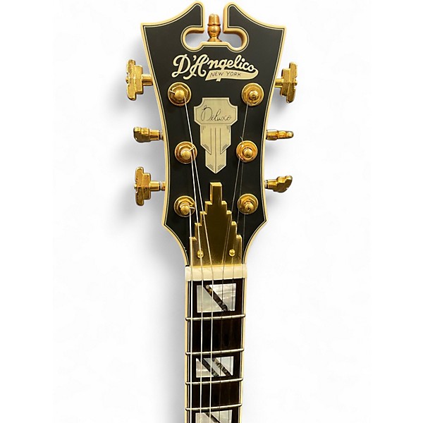 Used D'Angelico BRIGHTON DELUXE Black Solid Body Electric Guitar