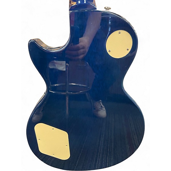 Used Epiphone Les Paul Standard Pro Trans Blue Solid Body Electric Guitar