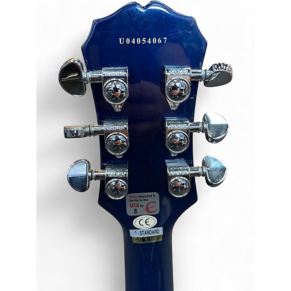 Used Epiphone Les Paul Standard Pro Trans Blue Solid Body Electric Guitar