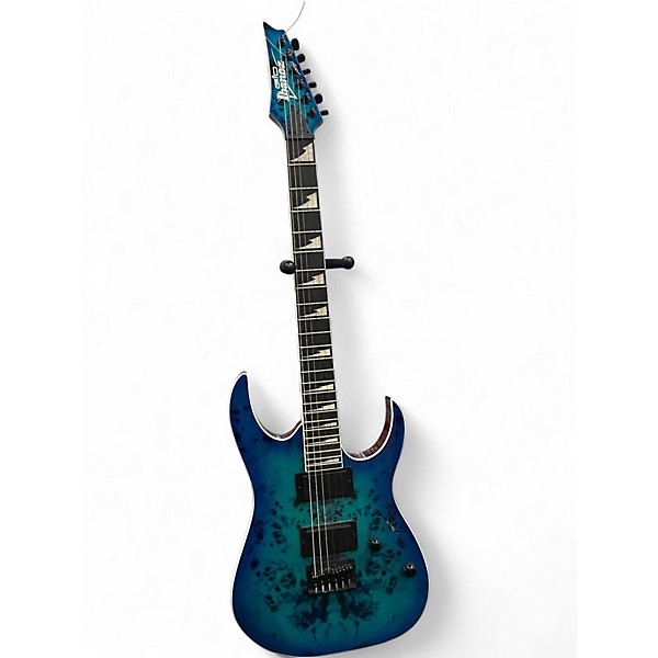 Used Ibanez GRG221AP AquaBurst Solid Body Electric Guitar