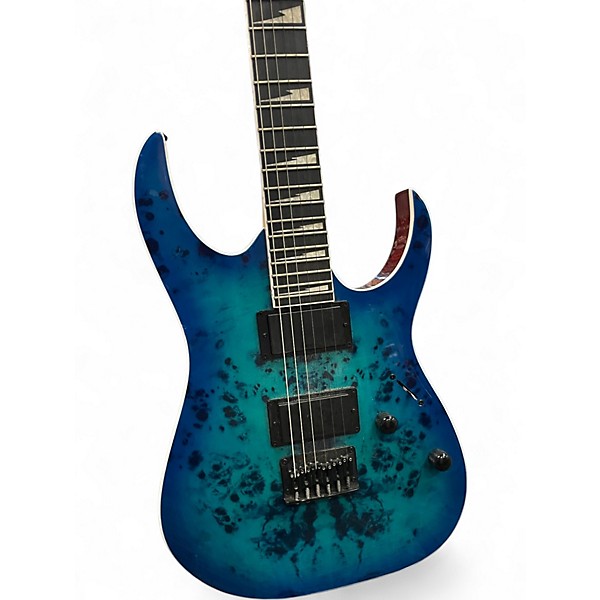 Used Ibanez GRG221AP AquaBurst Solid Body Electric Guitar