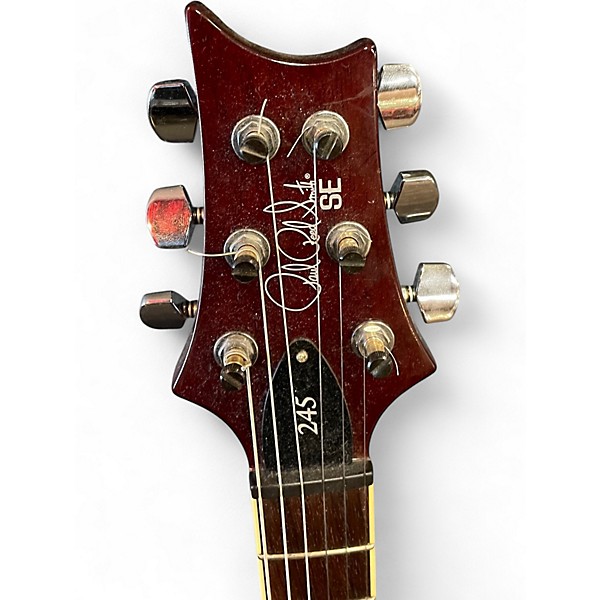 Used PRS 245 SE Bourbon Burst Solid Body Electric Guitar