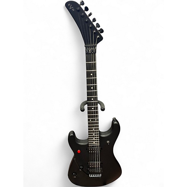 Used EVH Left-Handed 5150 Deluxe Series Stealth Black Solid Body Electric Guitar