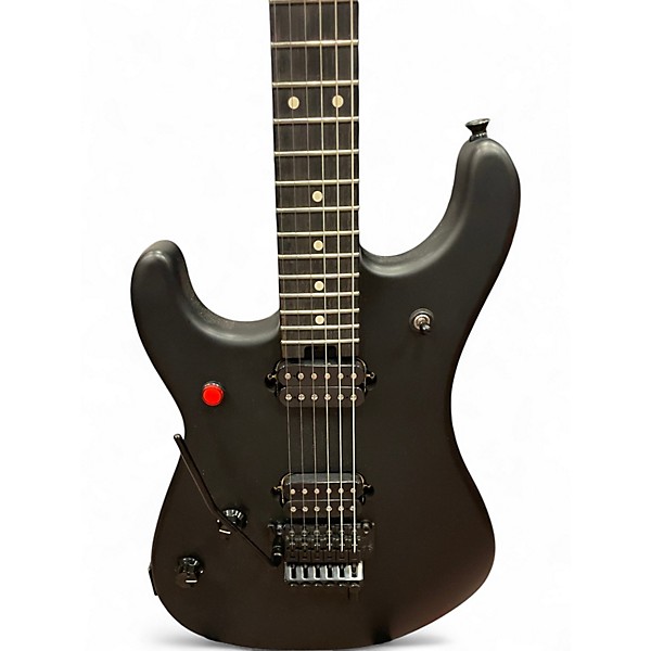 Used EVH Left-Handed 5150 Deluxe Series Stealth Black Solid Body Electric Guitar