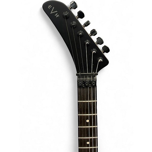 Used EVH Left-Handed 5150 Deluxe Series Stealth Black Solid Body Electric Guitar