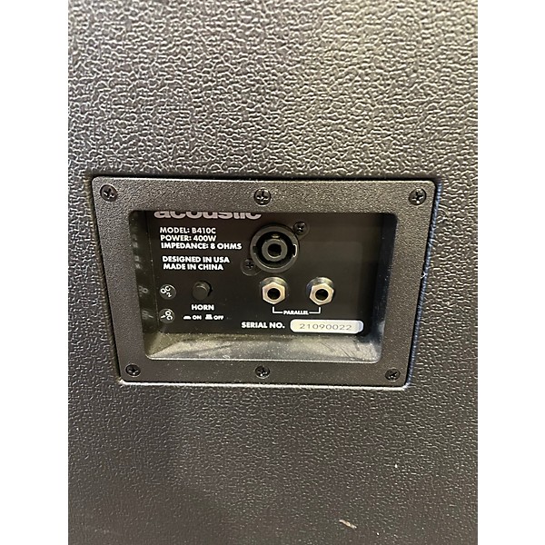 Used Acoustic B410C 4X10 400W Bass Cabinet