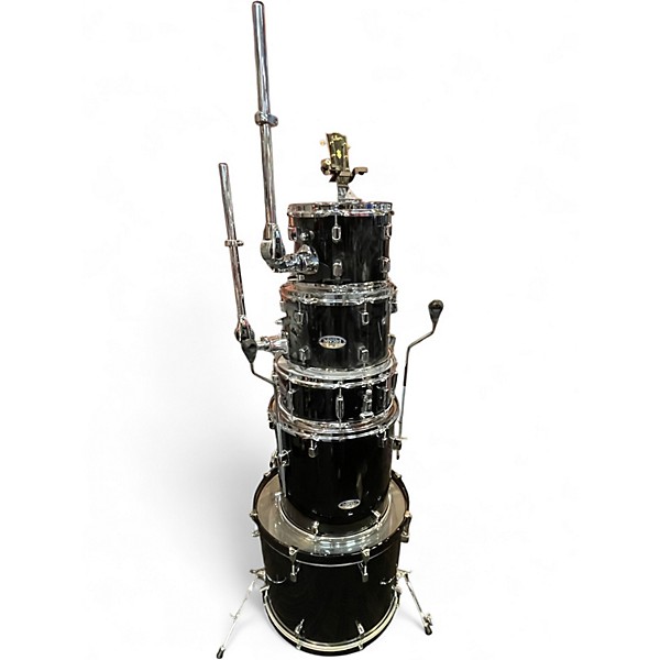 Used Pearl 5 Piece DECADE MAPLE Black Drum Kit