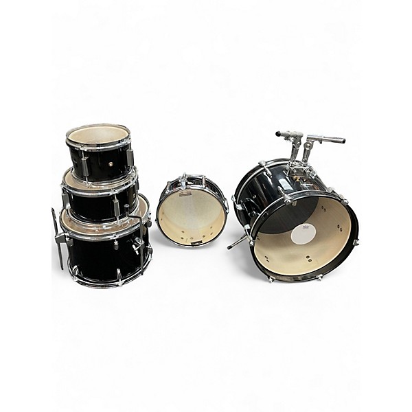Used Ludwig 5 Piece Accent CS Black Drum Kit