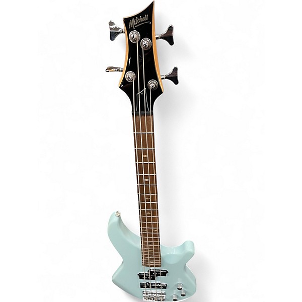 Used Mitchell MB100PB Pelham Blue Electric Bass Guitar