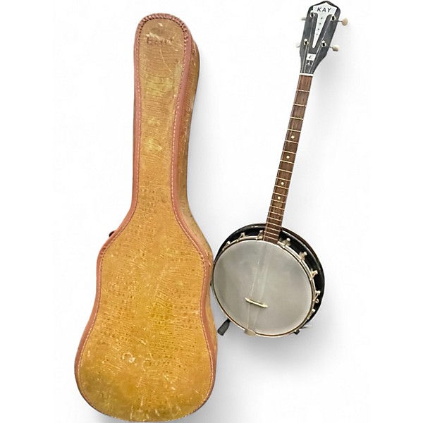 Vintage 1960s Kay 1960S 4 String Banjo Natural Banjo