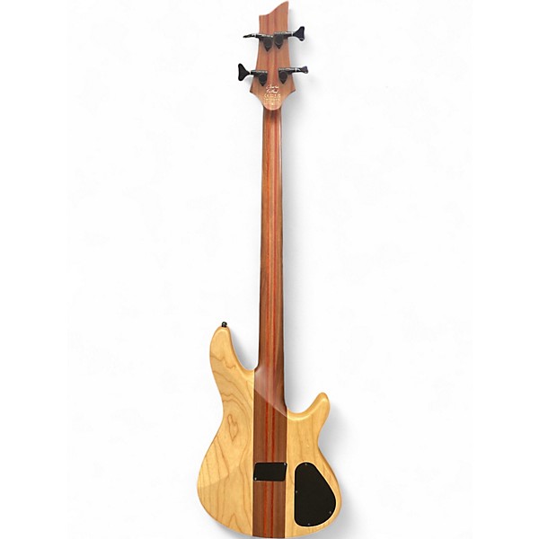 Used Schecter Guitar Research CHARLES BERTHOUD CB-4 SEE THRU BLACK SATIN Electric Bass Guitar