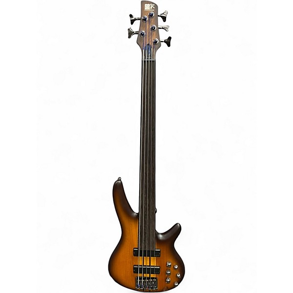 Used Ibanez SRF705BBF Brown Burst Flat Electric Bass Guitar