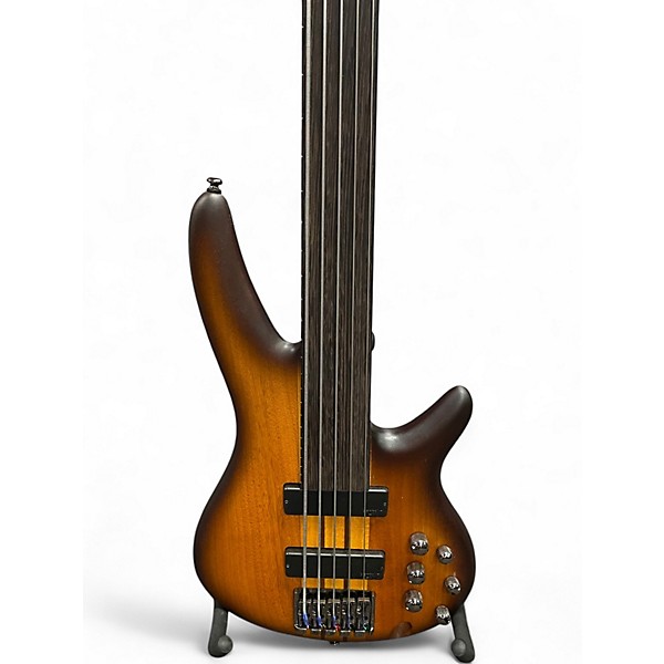 Used Ibanez SRF705BBF Brown Burst Flat Electric Bass Guitar