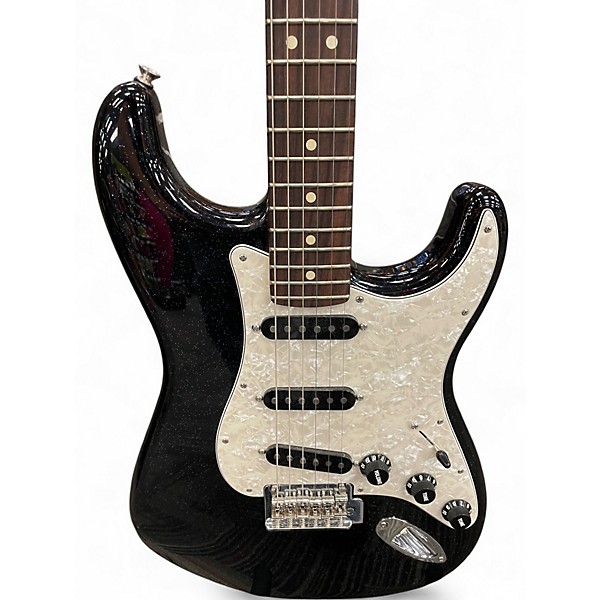 Used Fender 70th anniversary stratocaster black sparkle Solid Body Electric Guitar