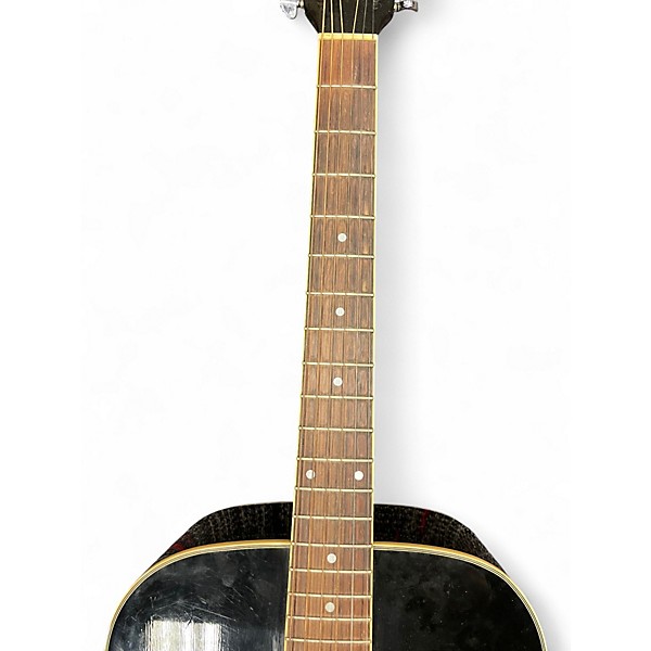 Used Washburn D10B Black Acoustic Guitar