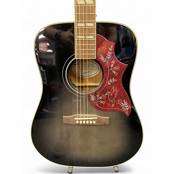 Used Epiphone Hummingbird Studio Silver Burst Acoustic Electric Guitar