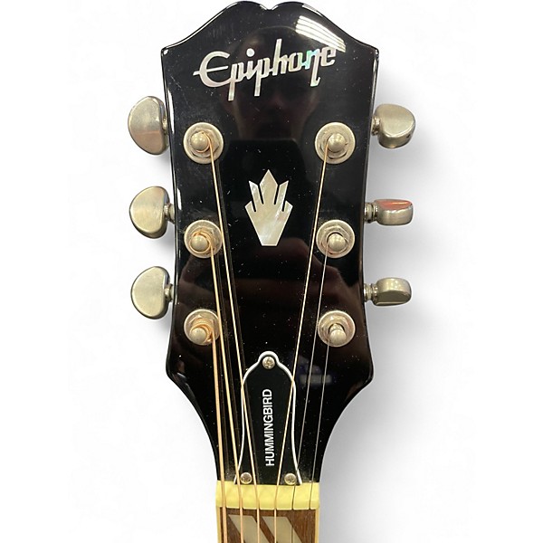 Used Epiphone Hummingbird Studio Silver Burst Acoustic Electric Guitar