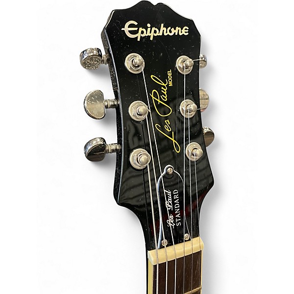 Used Epiphone Les Paul Standard Black Solid Body Electric Guitar