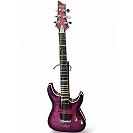 Used Schecter Guitar Research CT Platinum Satin Purple Burst Solid Body Electric Guitar