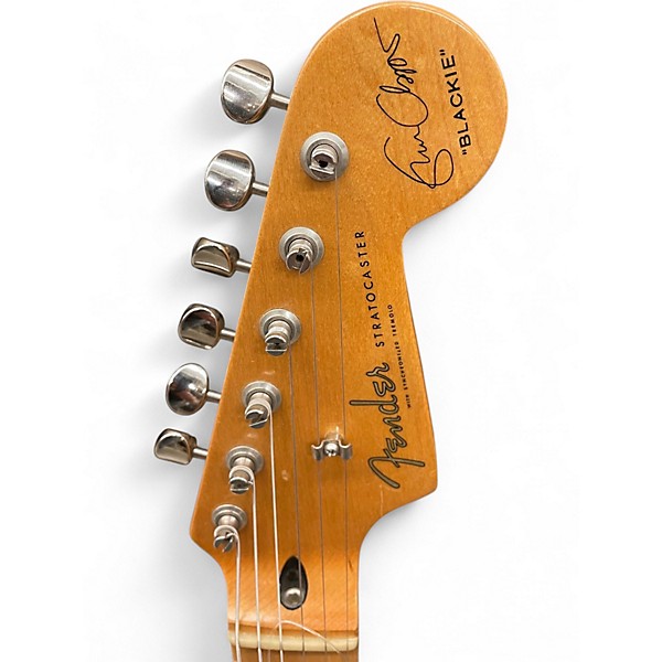 Used Fender ERIC CLAPTON BLACKIE STRATOCASTER Black Solid Body Electric Guitar