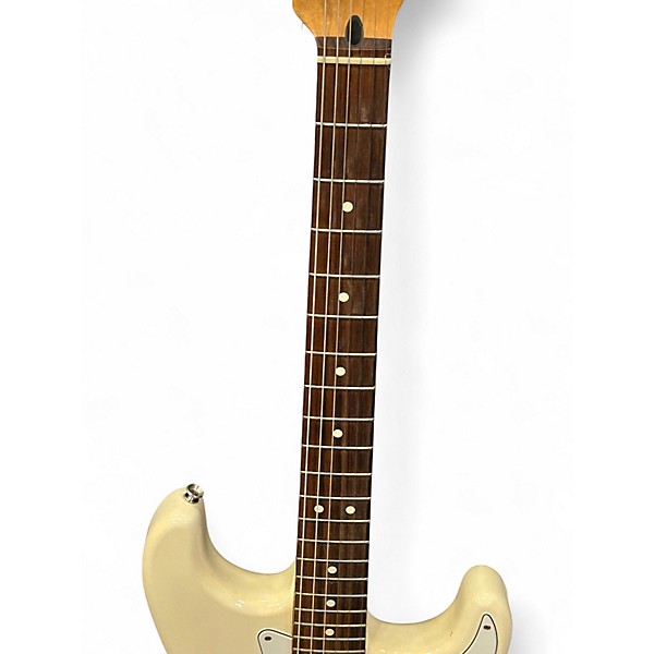 Used 2008 Fender Player Stratocaster HSS Vintage White Solid Body Electric Guitar