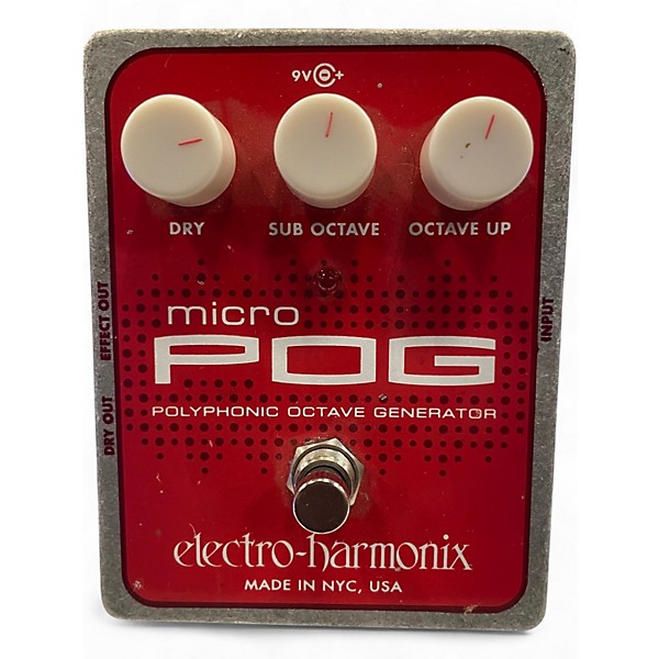 Used Electro-Harmonix Micro Pog Polyphonic Octave Generator Effect Pedal